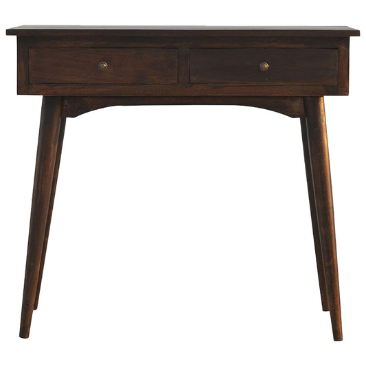 2 Drawer Walnut Hallway Console