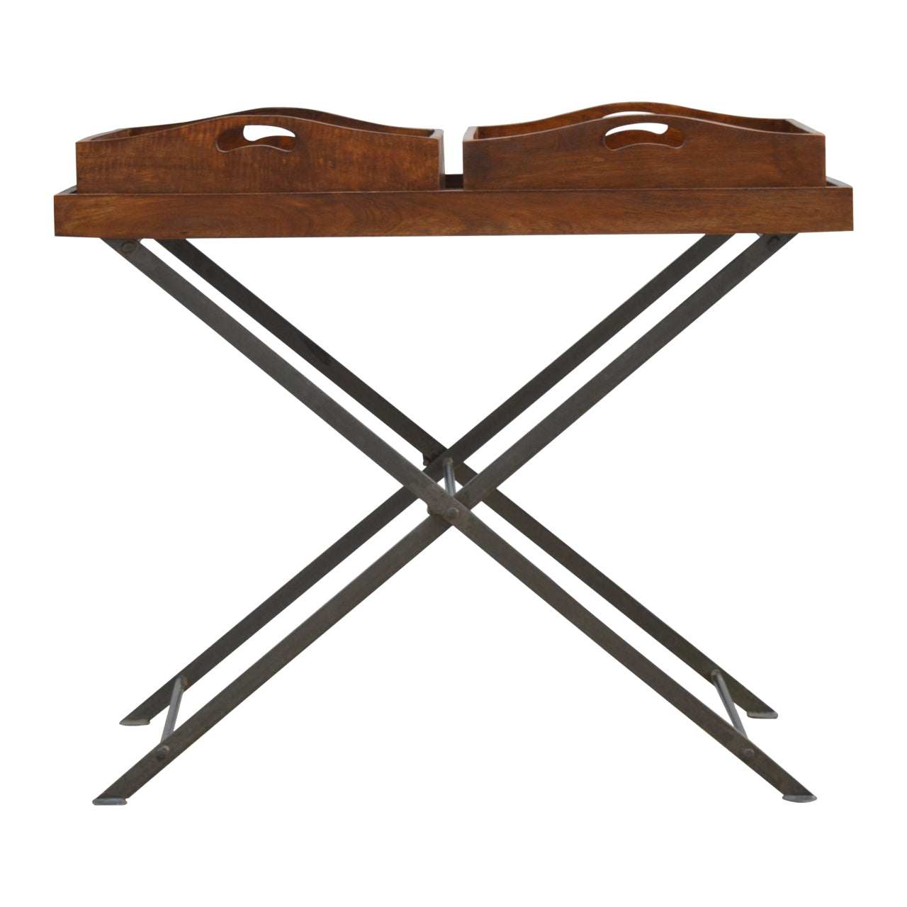 Industrial Metal Butler Tray